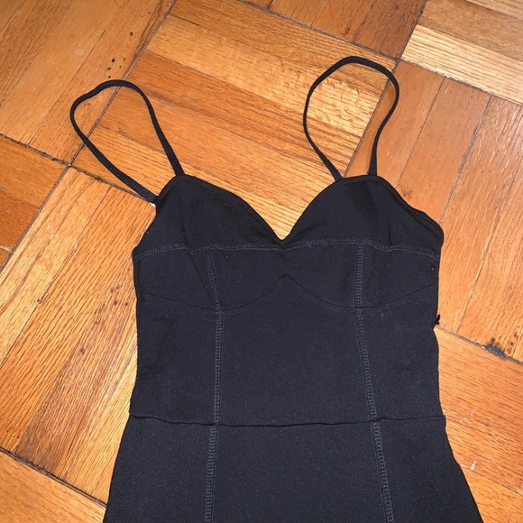 H&M BLACK BUSTIER BODYCON DRESS - Picture 2 of 2